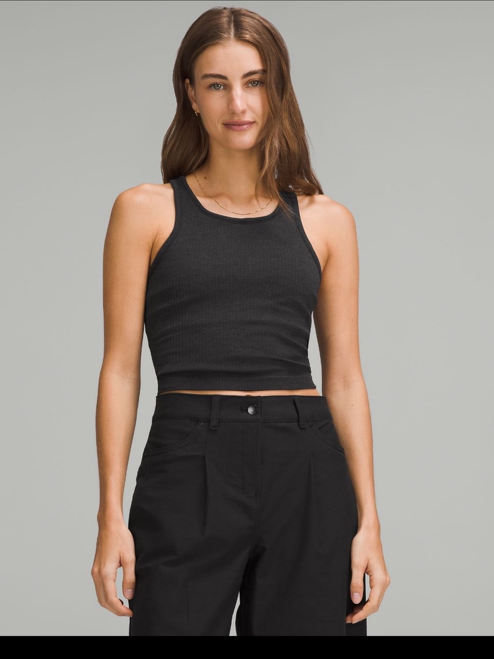 Lululemon “Ebb to Street Cropped Racerback Tank Top”